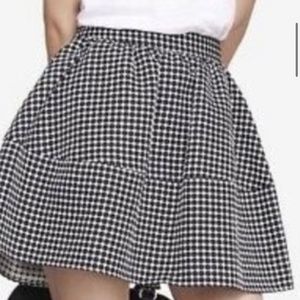 Flirty Express Black and White Skirt